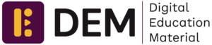 Logo des Projekts Digital Education Material / Erasmus+
